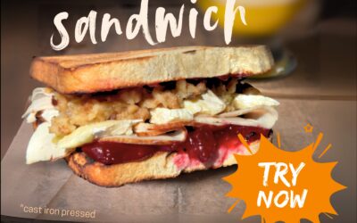 Taste the cozy flavor of Thanksgiving with a turkey and cranberry.