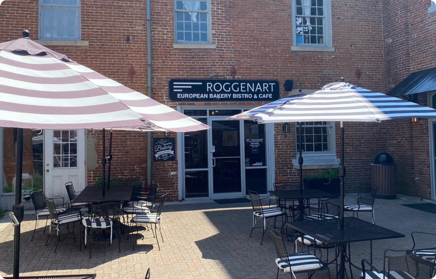 View of the Roggenart Bakery Bistro and Cafe
