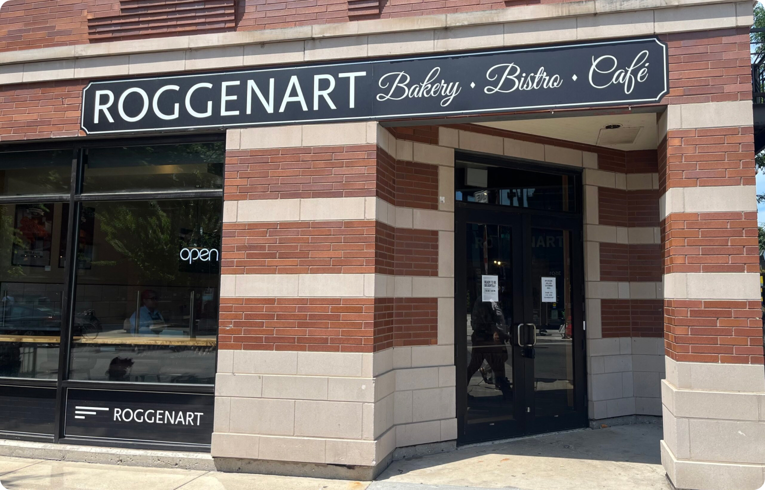 View of the Roggenart Bakery Bistro and Cafe